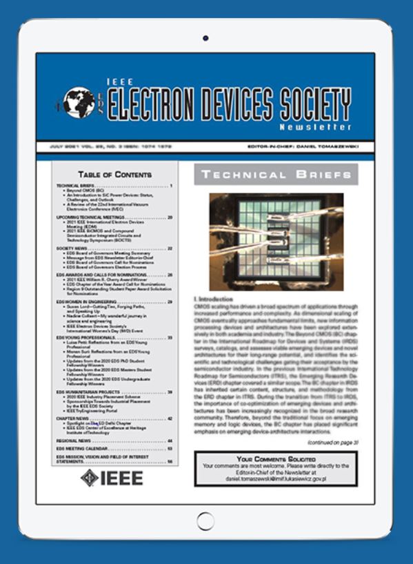 EDS Newsletter mobile device